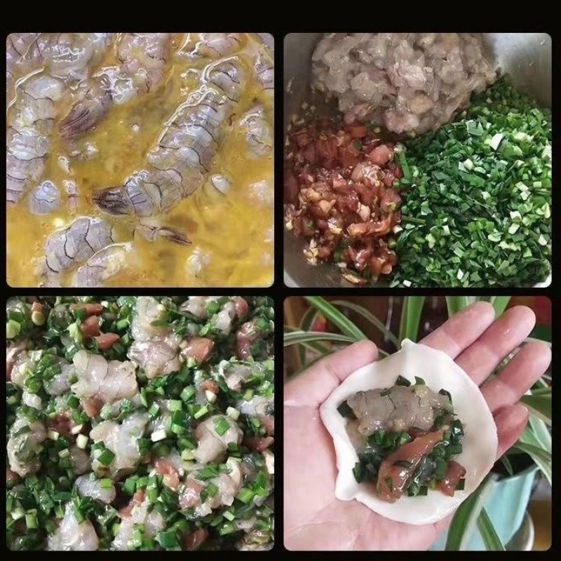 皮皮虾肉纯手工剥壳现剥现发新鲜速冻饺子馅肉虾婆肉包子馅料