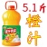 年货大果汁2.58L/桶橙汁粒粒橙桃汁蓝莓汁芒果汁山楂汁