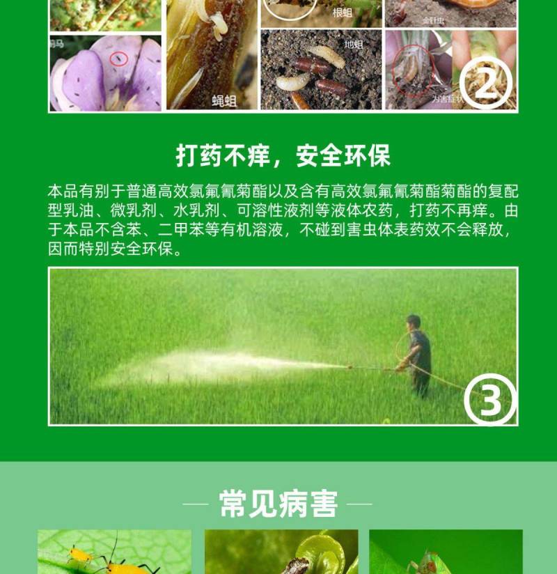 20%噻虫高氯氟噻虫嗪高氯氟氰菊酯蚜虫菜青虫杀虫剂农药