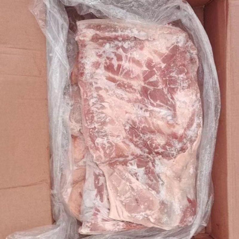 肥猪带皮五花肉片新货手续齐全冷冻猪肉猪肉