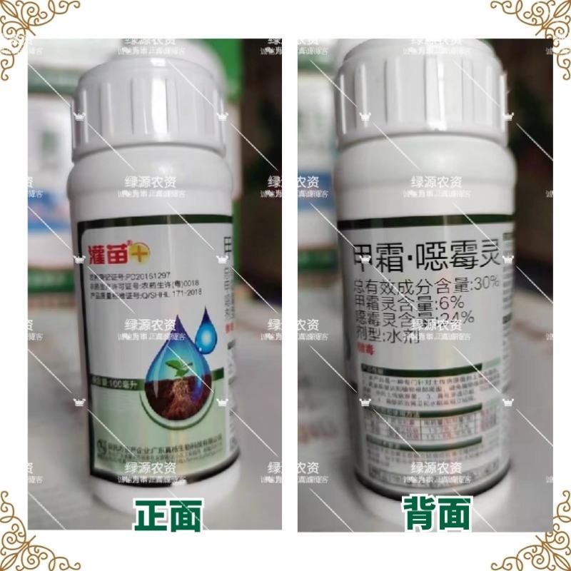 真格灌苗30%甲霜恶霉灵苗期立枯病根腐病立枯病农药