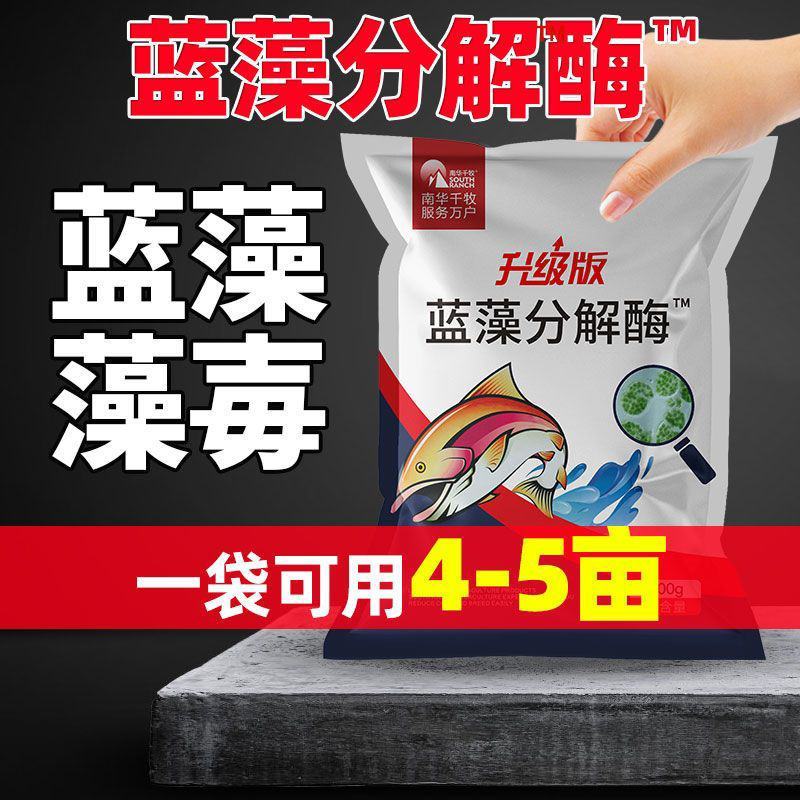 蓝藻分解素蓝藻速灭水产养殖小龙虾蟹鱼塘蓝藻分解酶除蓝藻毒