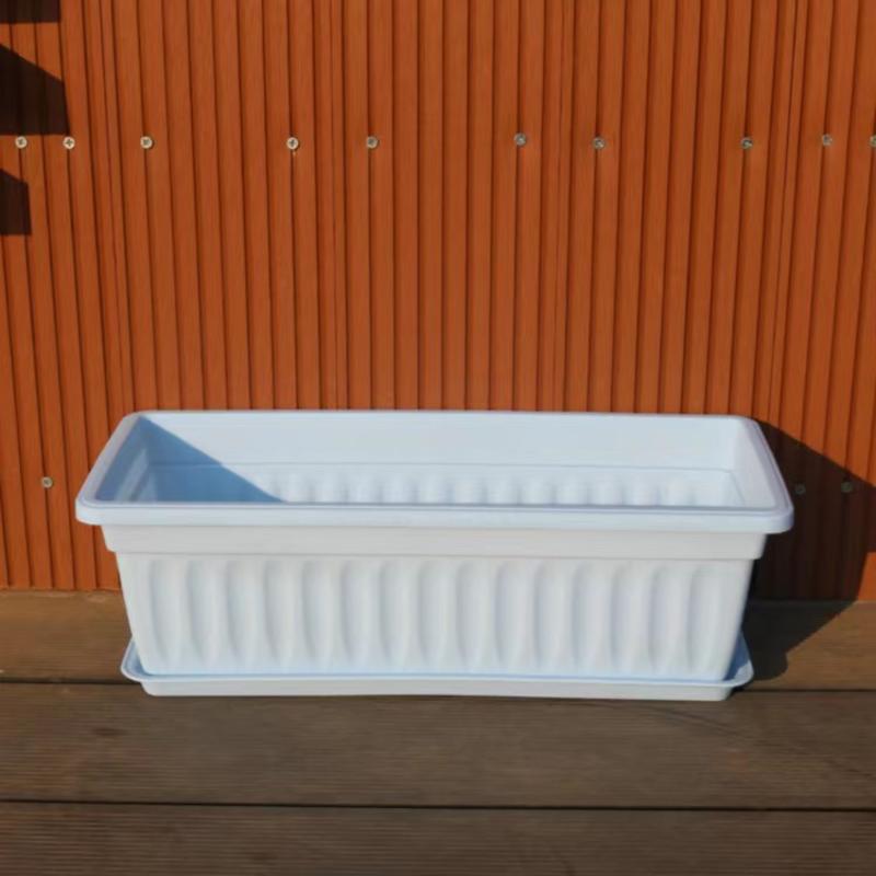 阳台种菜盆家用种植箱大号长方形菜盆园艺创意树脂塑料盆