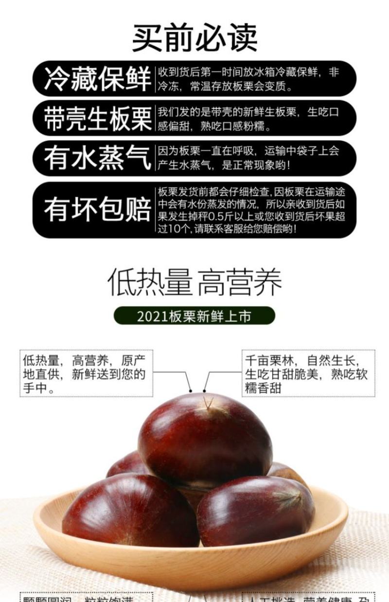 糖炒栗子批2025新鲜板栗野生老树栗子山东小黄蓬糖炒专用