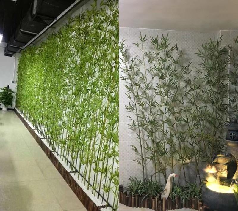 防真竹子假竹子屏风隔断造景装饰篱笆墙一手货源