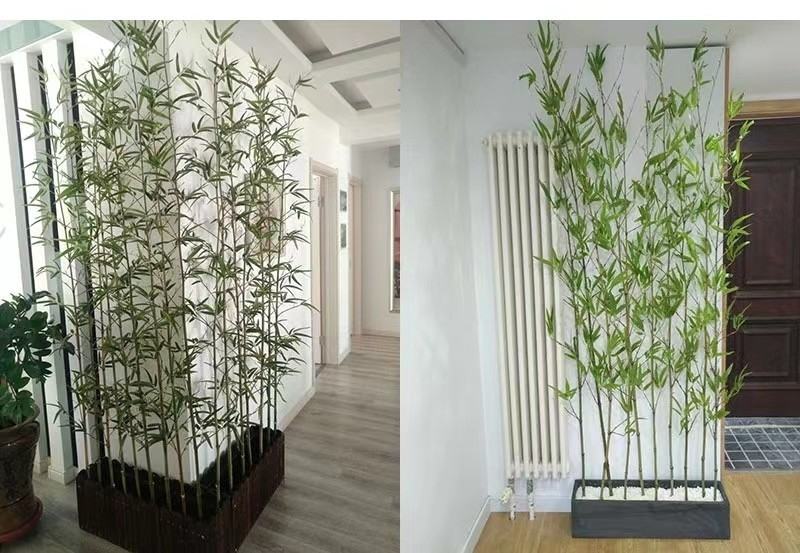防真竹子假竹子屏风隔断造景装饰篱笆墙一手货源