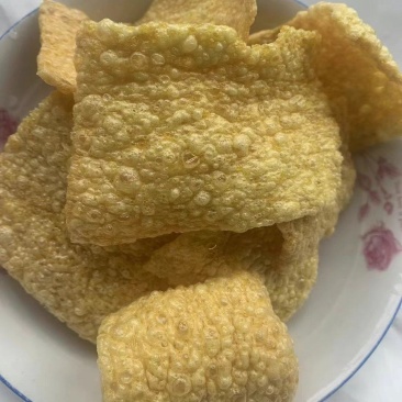 苦荞片过一下油就可以吃
