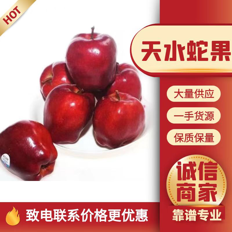 【牛】甘肃天水蛇果高海拔产区质量好耐储存对接多种平台代发