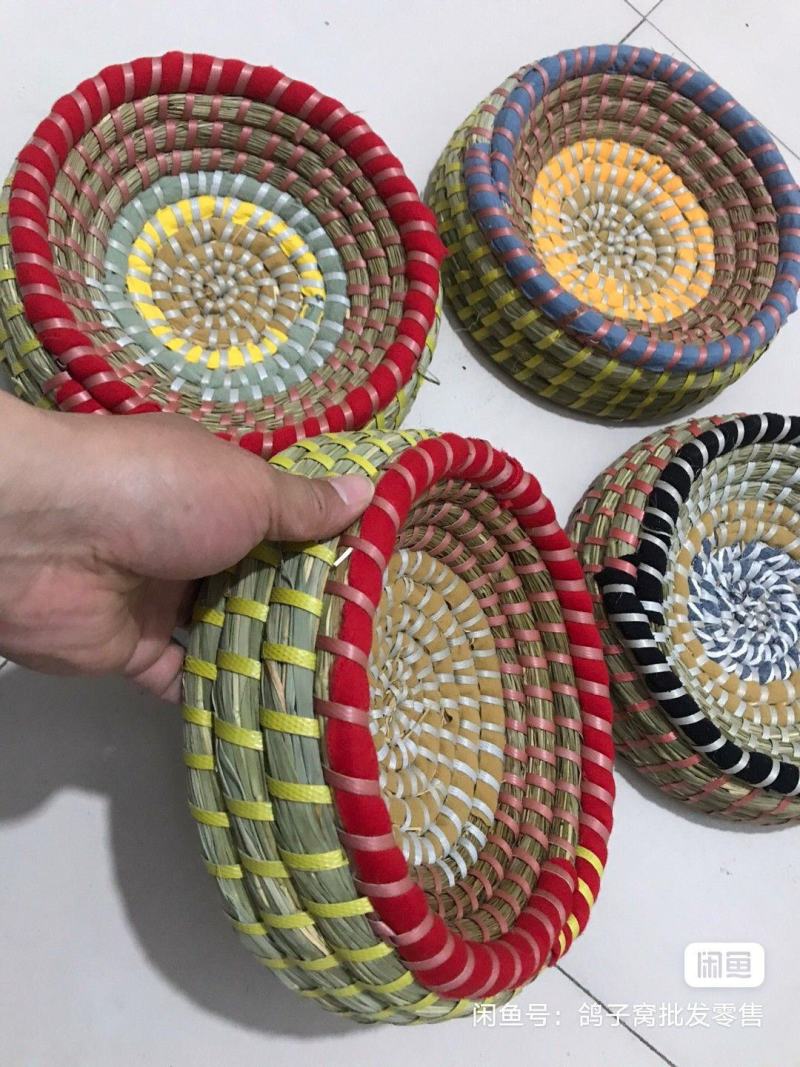 观赏元宝信鸽专窝芦苇材料纯手工制作透气性好防侧翻经久耐用