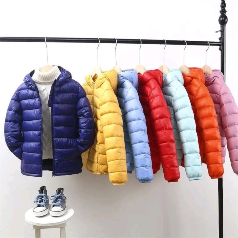 童装春秋季长袖羽绒服棉服学生外套马甲尾货批发纯色保暖宽松