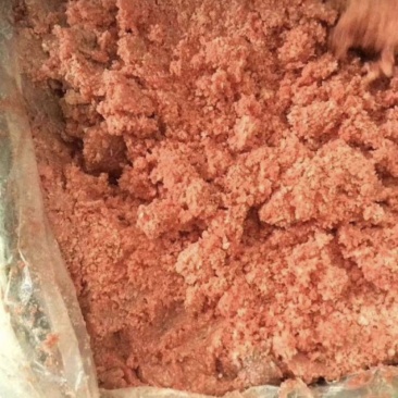 纯干牛肉末适合做狗粮纯肉末，无骨末