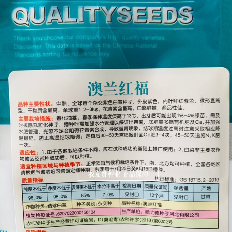 千宝菜种子紫色白菜种子三系杂交菲转基因保健紫白菜种子