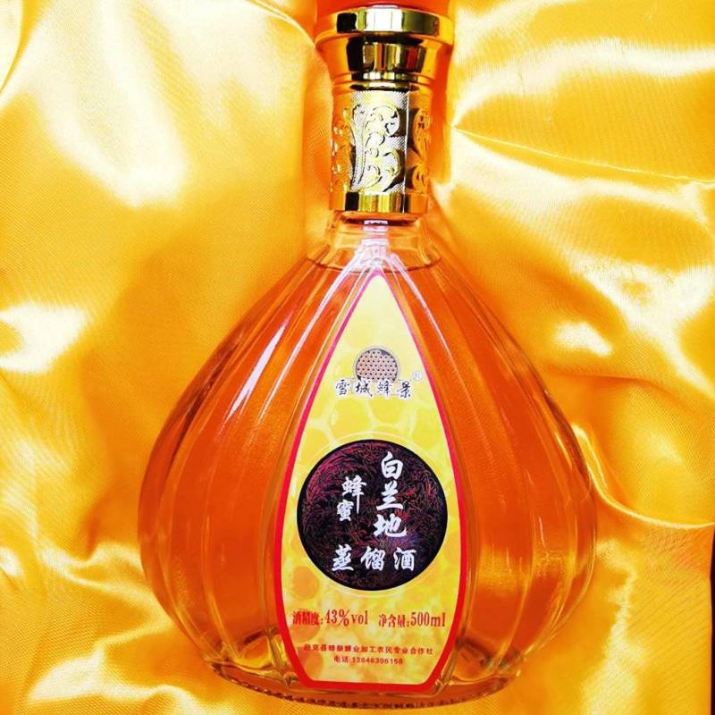 雪城蜂景牌蜂蜜酒蜂蜜白兰地(蒸馏酒)