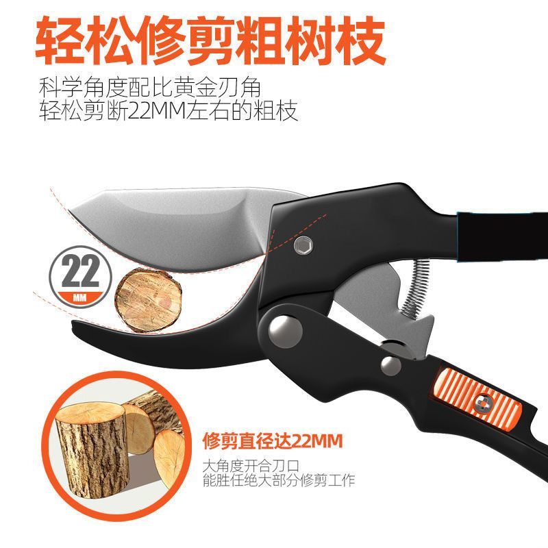 德国进口钢粗枝剪刀滑轮省力修枝剪园艺修花木果树嫁接园林剪