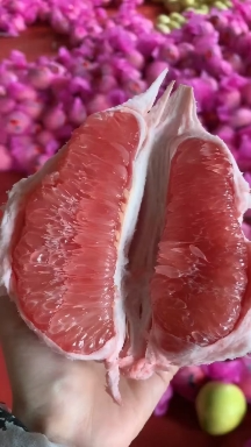 福建平和红心柚，皮薄多汁，果面干净，货源充足大量供应