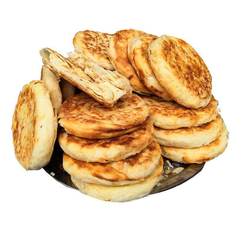 山东特产莱芜传统烧饼早餐食品香酥纯手工发面饼泰安范镇油酥