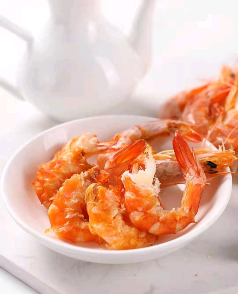 大虾干即食大号干虾大虾海鲜补钙干货烘烤无盐青岛大虾