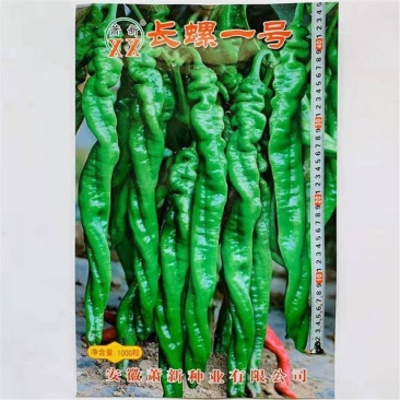 萧新长螺一号辣椒种子长果螺丝椒早熟高产抗病辣味浓春播蔬菜