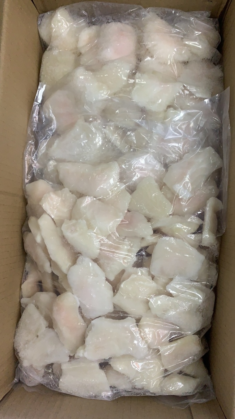 巴沙鱼带皮去皮小切片，免浆切片。免浆鱼片，美标小切片。