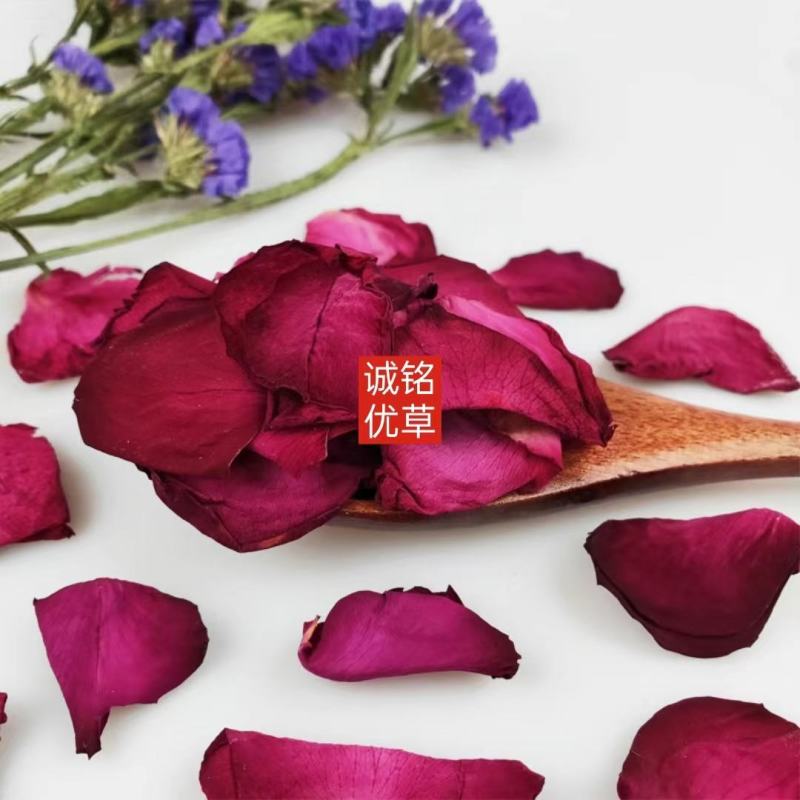 新货云南玫瑰干花瓣玫瑰花茶原料玫瑰干花足浴泡澡玫瑰浴多规
