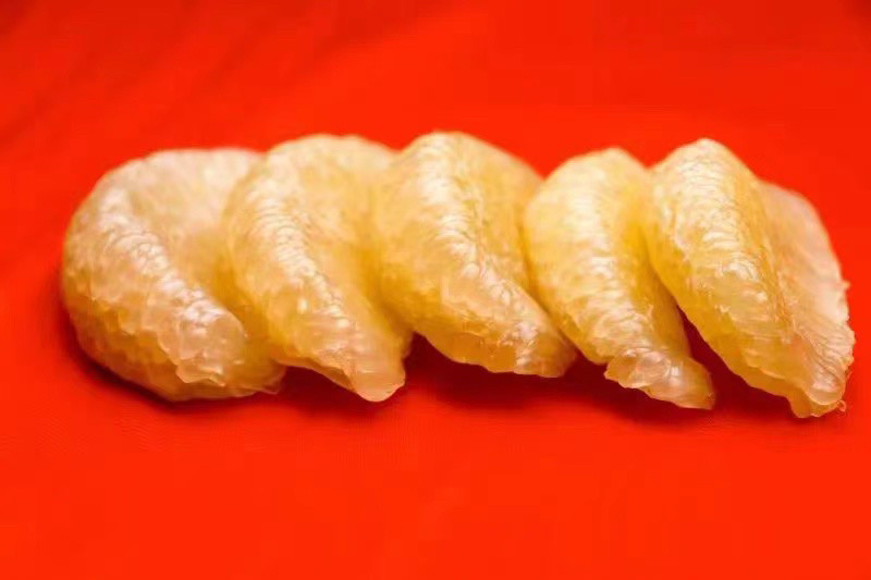 度尾红心文旦柚皮薄肉厚