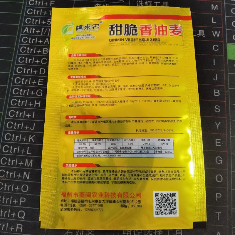 莴笋苗甜脆香油麦菜种子清香无斑油麦菜种子四季播种盆栽