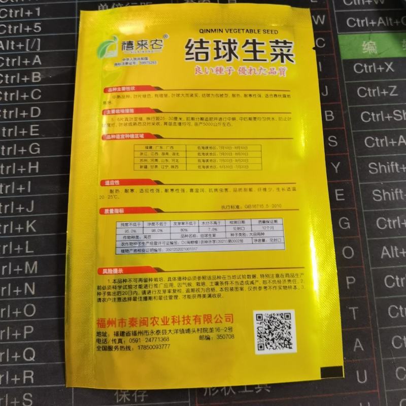 结球生菜种子圆生菜春夏秋四季播生菜种子球形生菜甘蓝种子