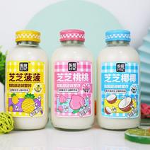 酸甜日记酸奶，可撕标签，玻璃大瓶，芝士果粒，厂家销售