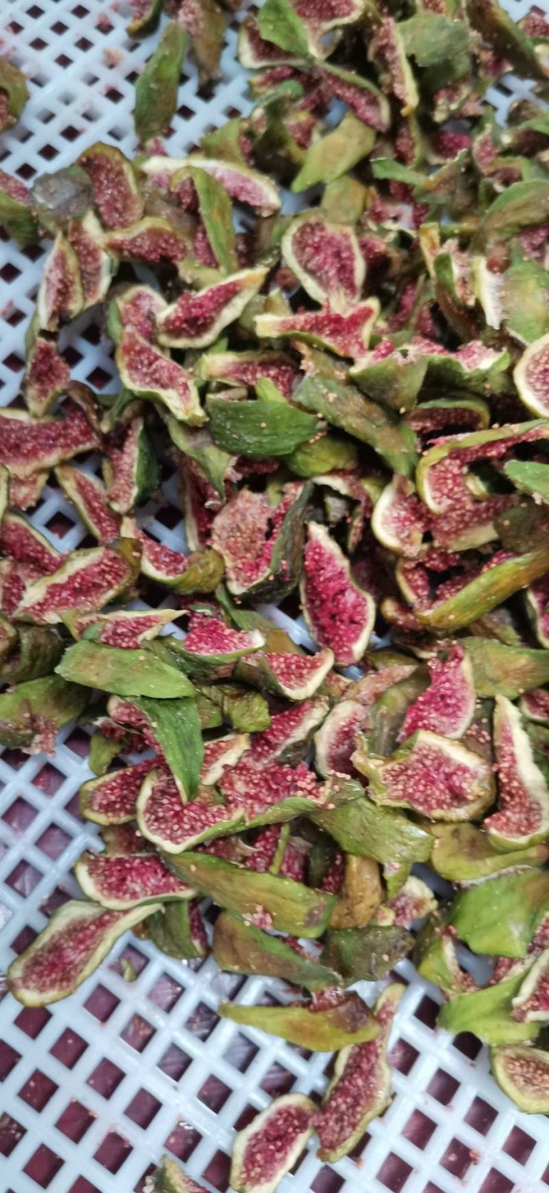 威海青皮无花果熟果手工切片烘干果干开始上市