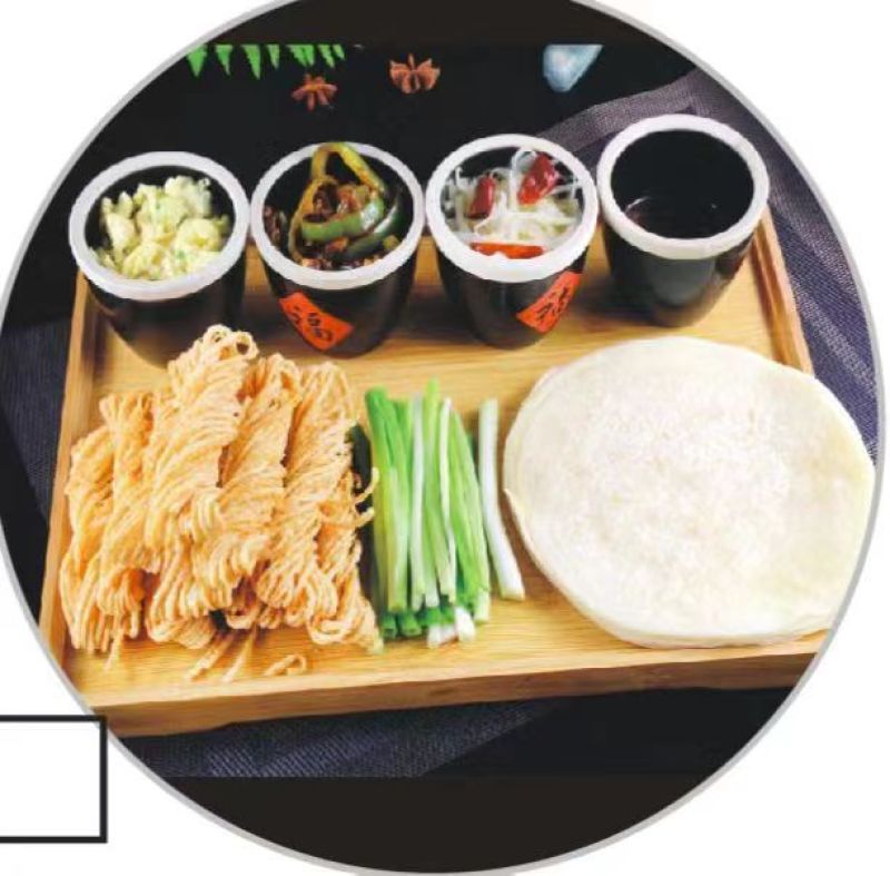 纯手工烫面烤鸭饼荷叶饼春饼皮卷菜饼面皮小薄饼卷饼视频看货