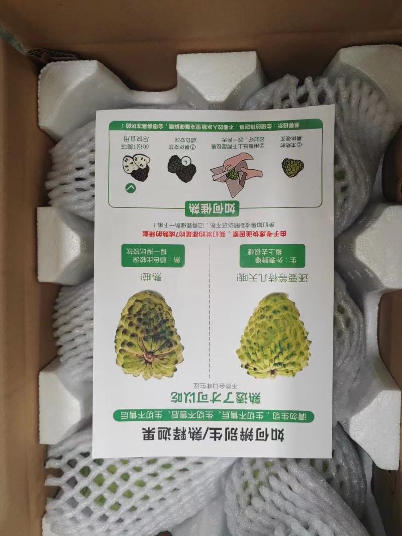 云南牛奶释迦果凤梨释迦果热带水果超甜释迦果
