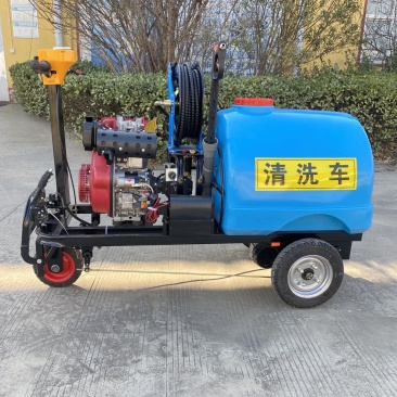 厂家供应自走式高压清洗车喷雾消毒机推车式汽油打药机
