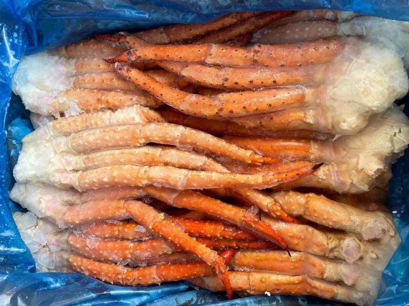 俄罗斯冷冻帝王蟹腿鲜活熟冻满肉螃蟹帝皇蟹长脚蟹