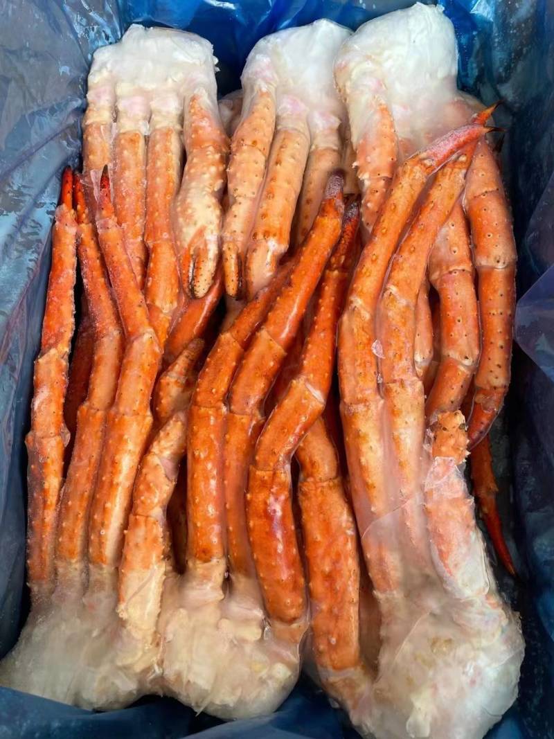 俄罗斯冷冻帝王蟹腿鲜活熟冻满肉螃蟹帝皇蟹长脚蟹
