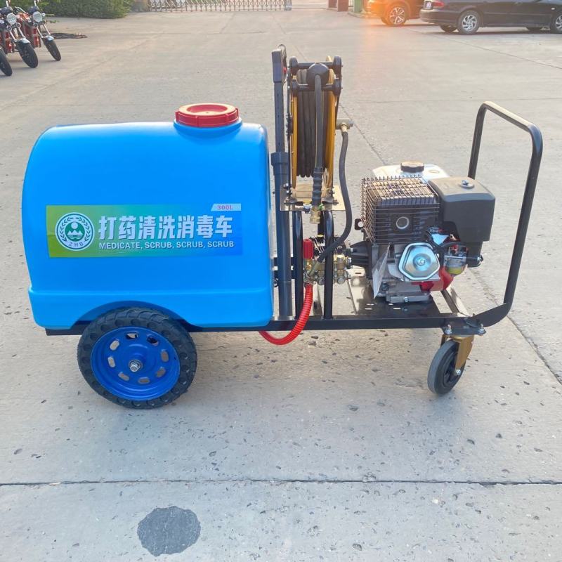 推车式汽油高压打药机自走式柴油清洗消毒车喷雾机厂家供应