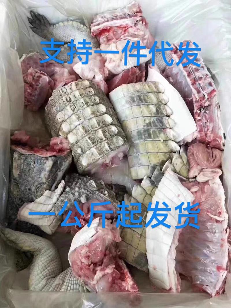 新鲜鳄鱼肉中段一公斤也是批发价：支持一件代发