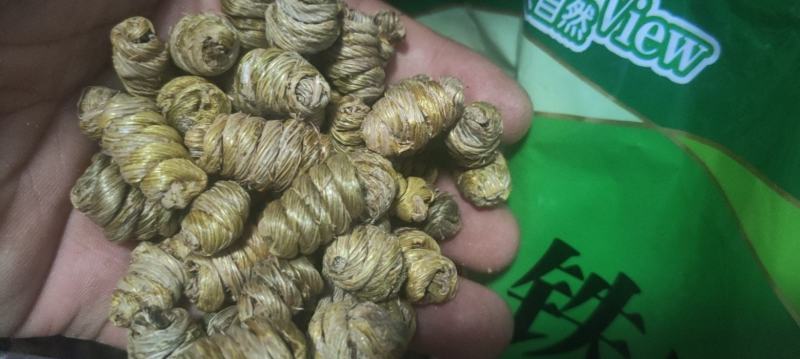 特级铁皮石斛枫斗，好石斛，粒粒铁青色，肉质饱饱，如图