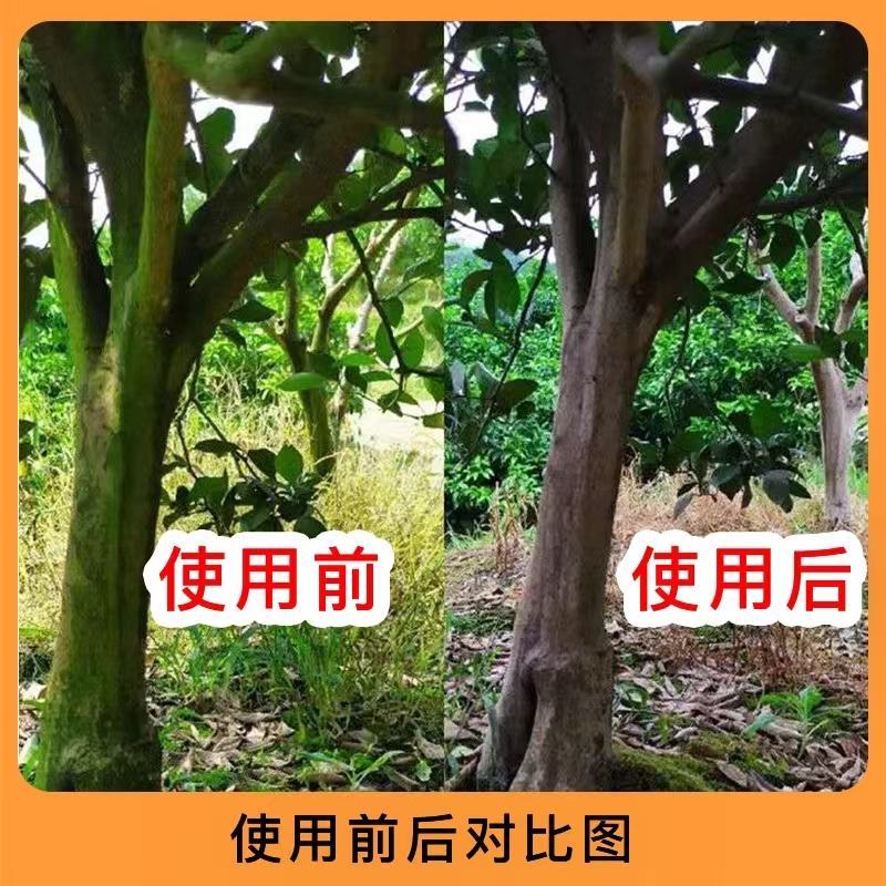 果树有青苔，就用【克坚】三天发白、七天脱落。不伤果、