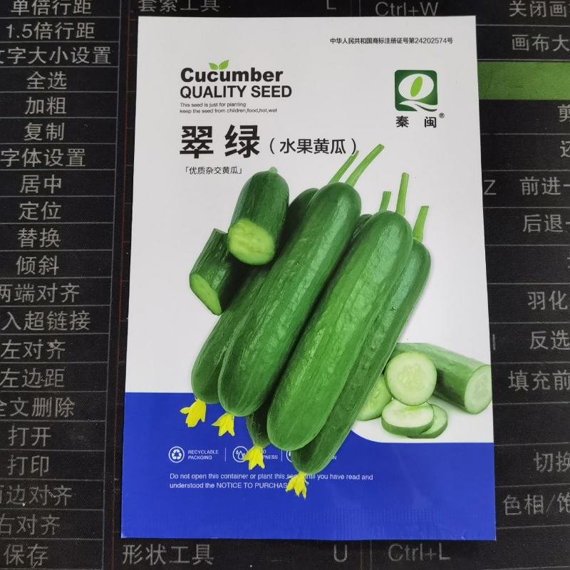 翠绿水果黄瓜种子新品种无刺荷兰小黄瓜种籽四季农户庭院水果