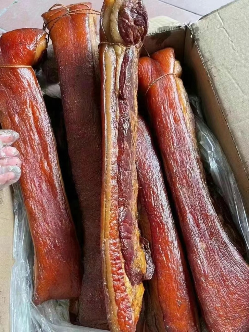 烟熏黄五花腊肉（不打粉，不注水的品质）饭店门市平台