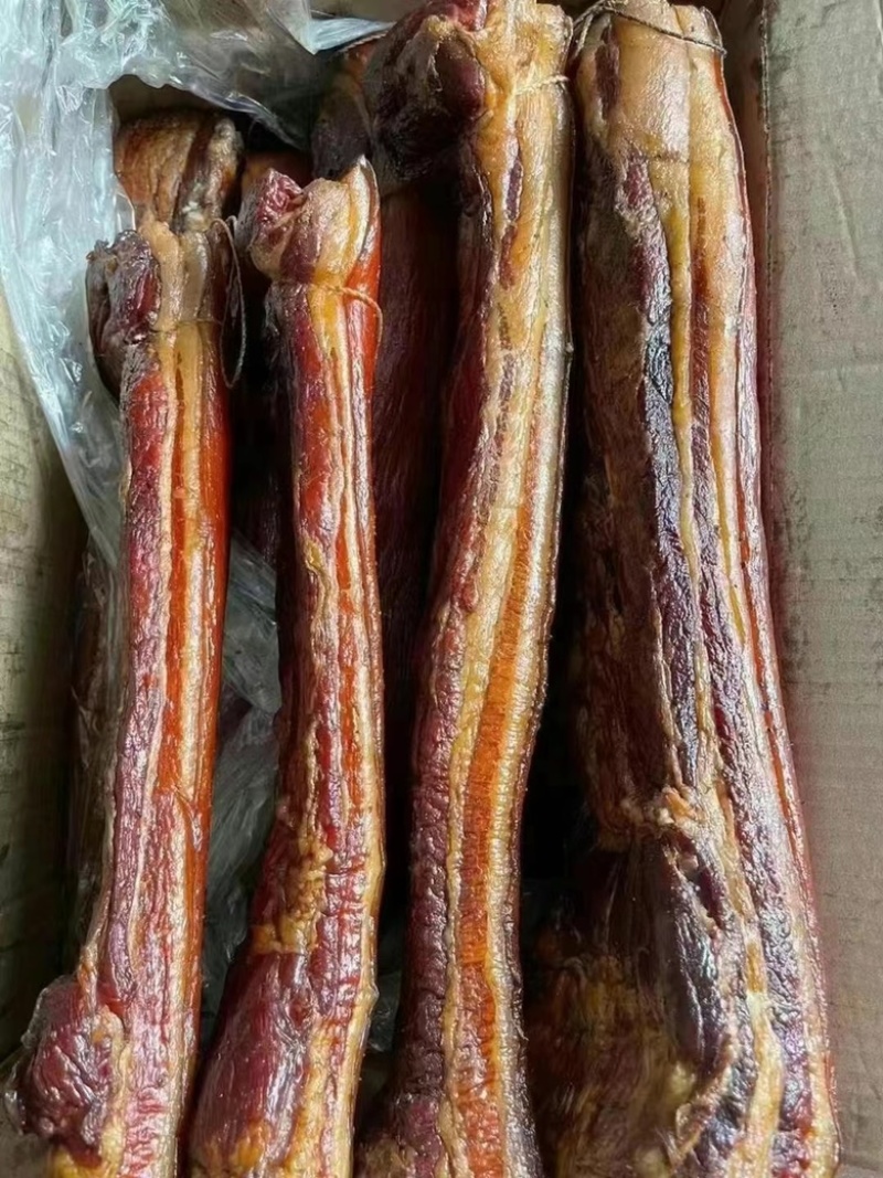 烟熏黄五花腊肉（不打粉，不注水的品质）饭店门市平台