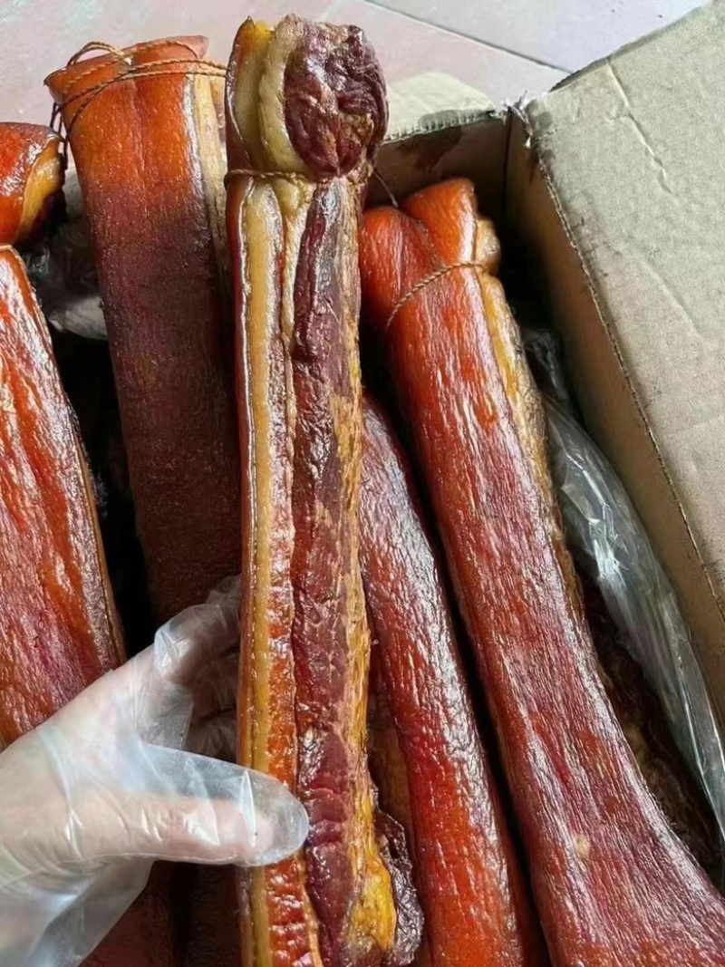 烟熏黄五花腊肉（不打粉，不注水的品质）饭店门市平台