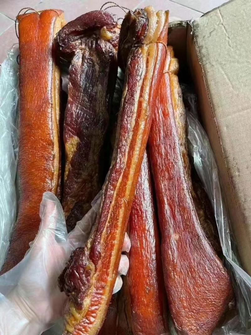 烟熏黄五花腊肉（不打粉，不注水的品质）饭店门市平台