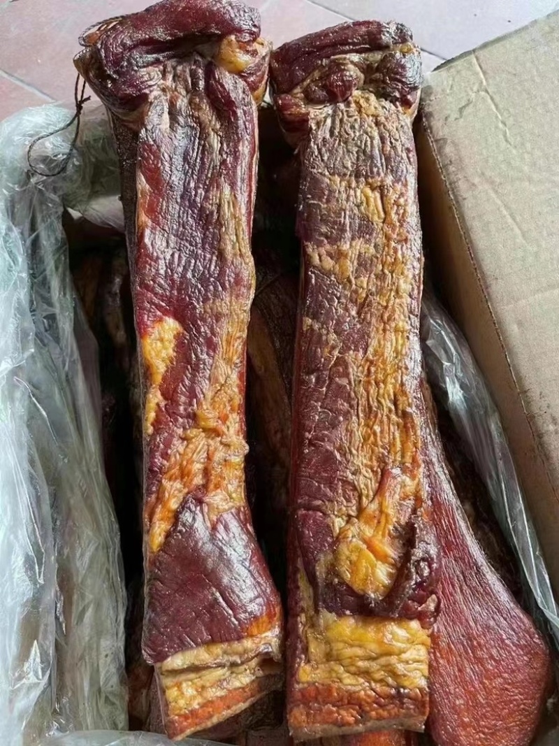 烟熏黄五花腊肉（不打粉，不注水的品质）饭店门市平台