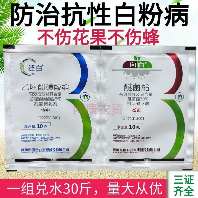 白粉病专用药25%乙嘧酚磺酸酯防治黄瓜草莓白粉病杀菌剂