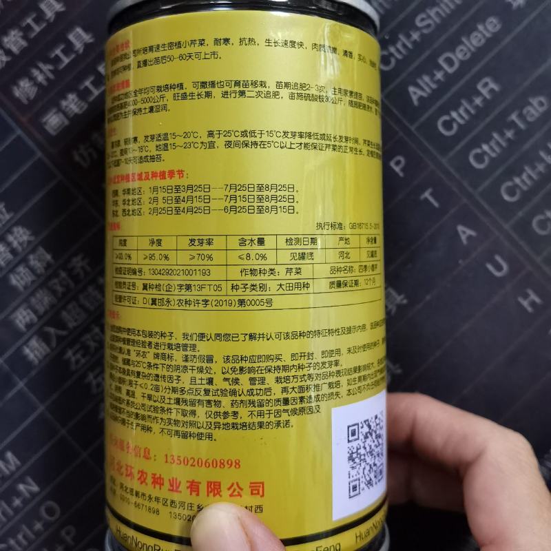 环农四季小香芹种子罐装约80g山芹香芹速生芹菜大面种植
