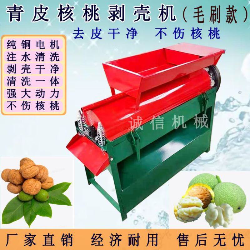 青核桃去皮机小型家用鲜核桃剥皮清洗一体机山核桃脱皮扒皮壳