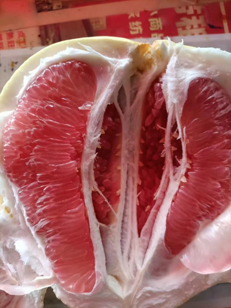 湖北红心柚大量现货供应皮薄肉多水分充足基地直供果肉饱满