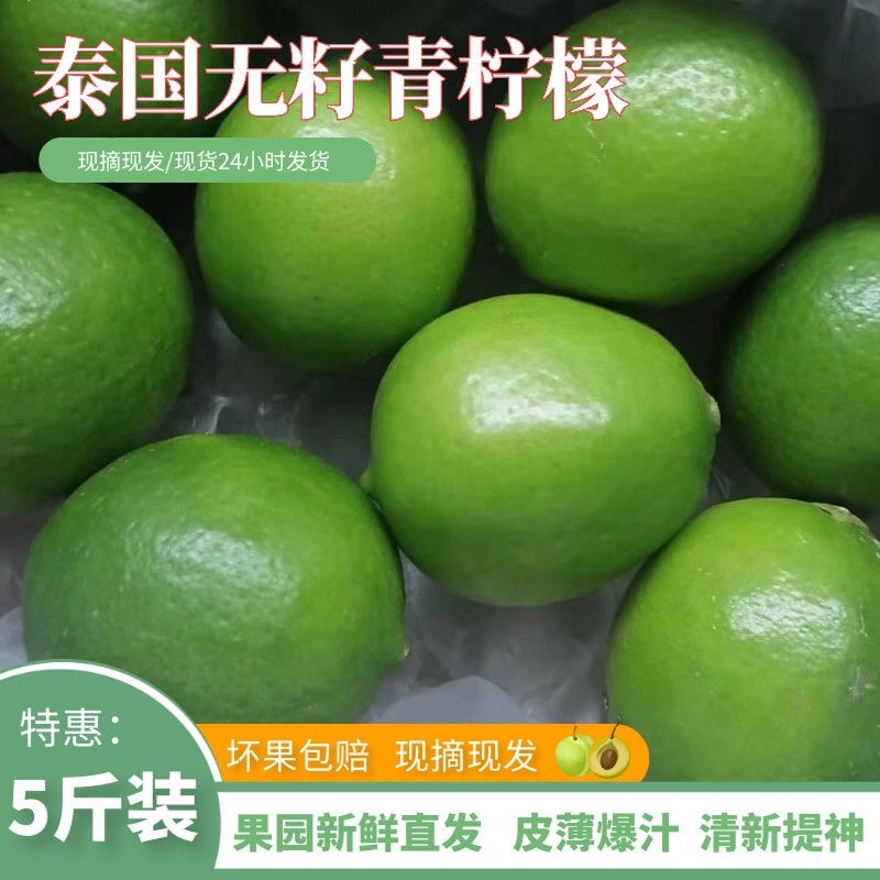 无籽青柠檬，自带果香，奶茶店批发，皮薄多汁肉多