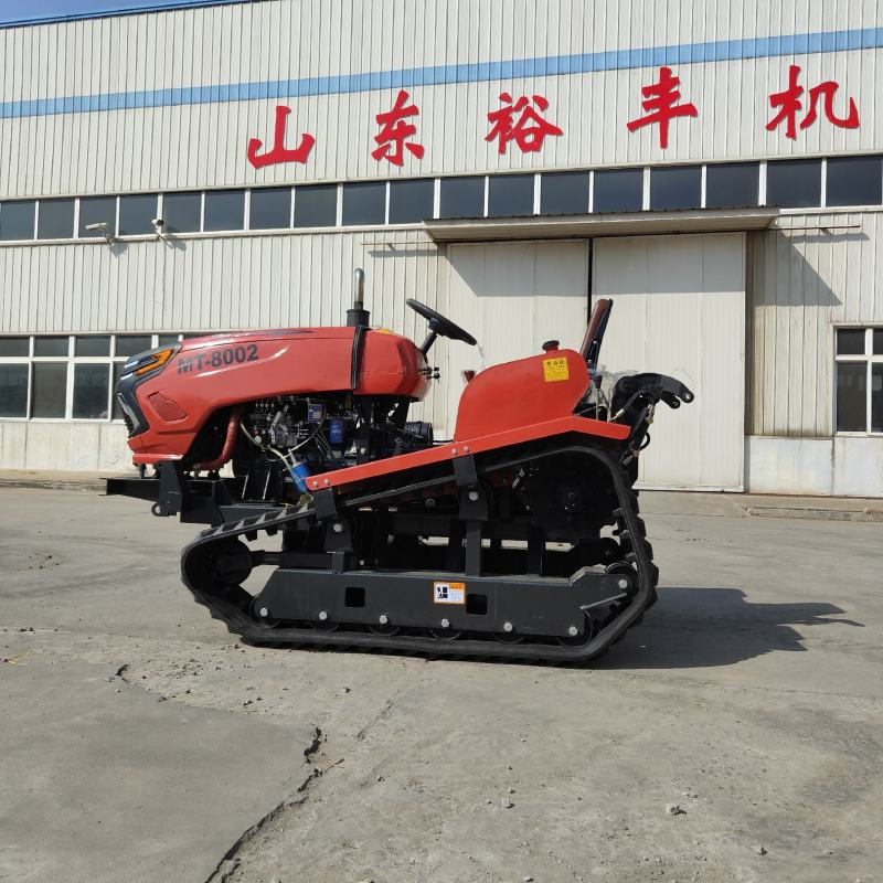 厂家直供80马力乘坐式履带拖拉机水旱两用装载机一机多用